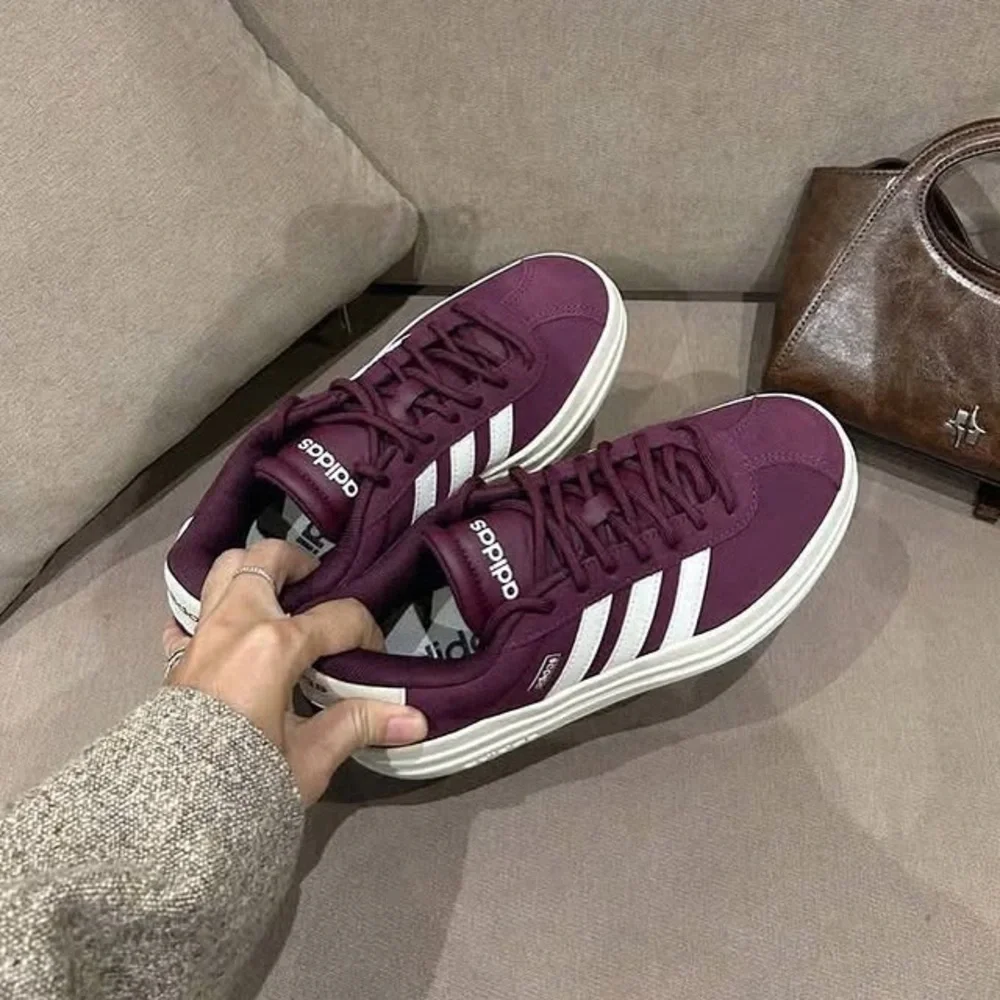 Adidas VL Court Bold Maroon IH0366 Women’s Platform Sneakers - Picture 4 of 7